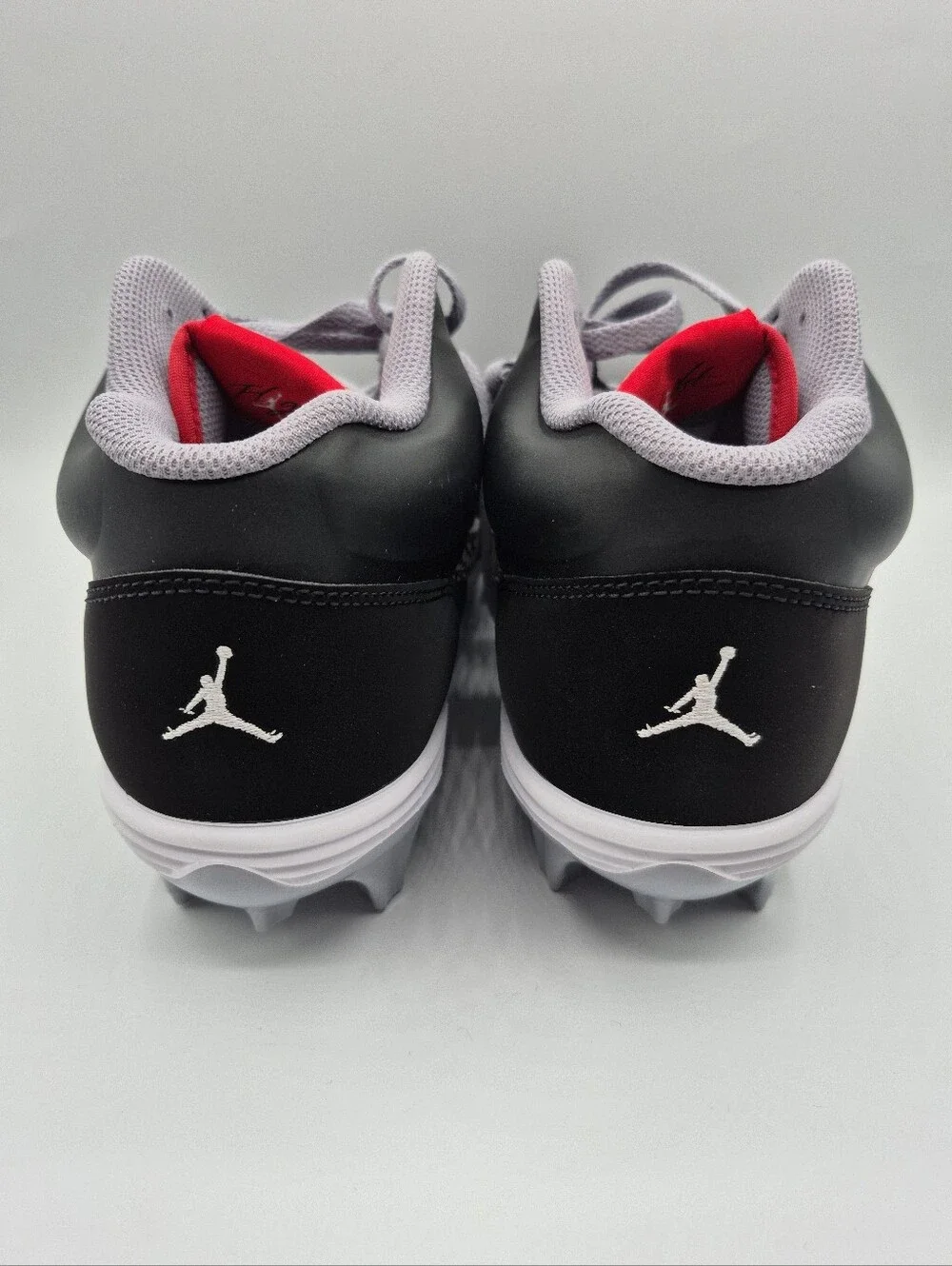 Mens Air Jordan Stadium 90 Low TD Black Cement Football Cleats HQ0210-060